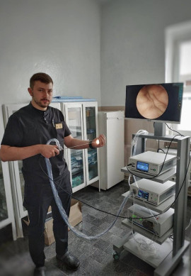 Вітаємо лікарню Волинської області з установкою ендоскопічної стійки для цистоскопії